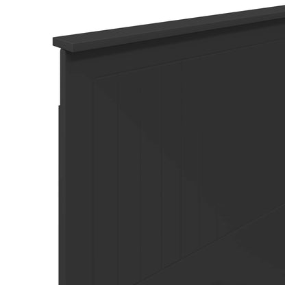 vidaXL Headboard with Headboard Black Oak 100 cm Engineered wood