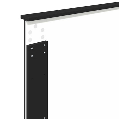 vidaXL Headboard with Headboard Black Oak 100 cm Engineered wood