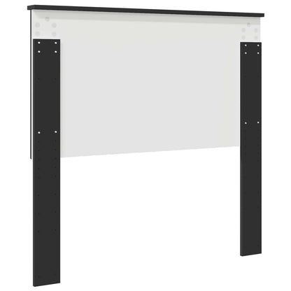 vidaXL Headboard with Headboard Black Oak 100 cm Engineered wood