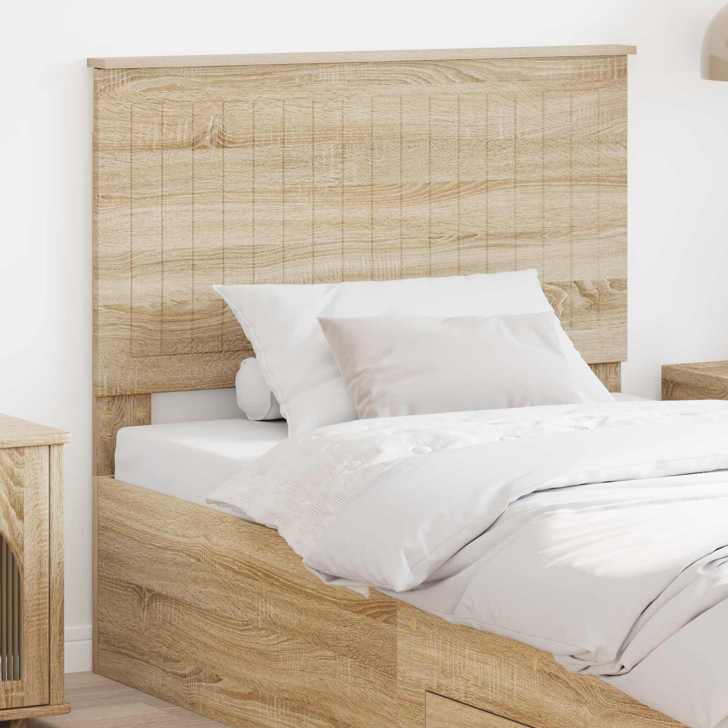 vidaXL Headboard with Headboard Sonoma Oak 100 cm Engineered wood