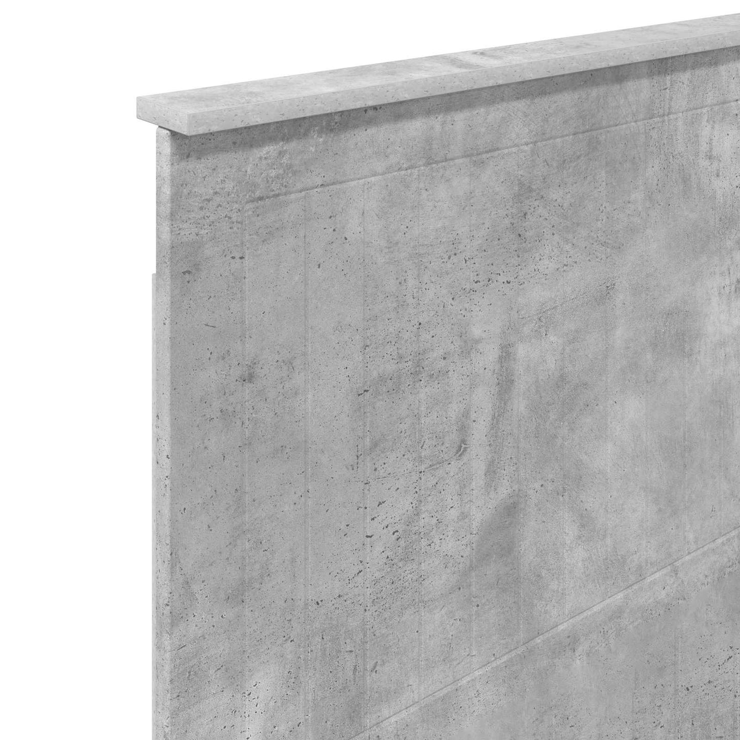vidaXL Headboard with Headboard Concrete Grey 100 cm Engineered wood