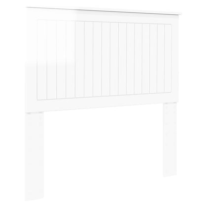 vidaXL Headboard with Headboard Gloss White 100 cm Engineered wood