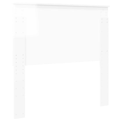 vidaXL Headboard with Headboard Gloss White 100 cm Engineered wood
