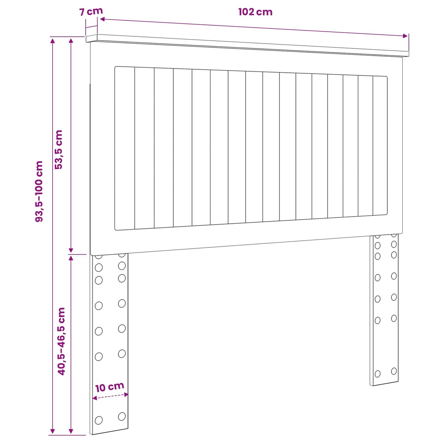 vidaXL Headboard Artisan Oak Engineered wood