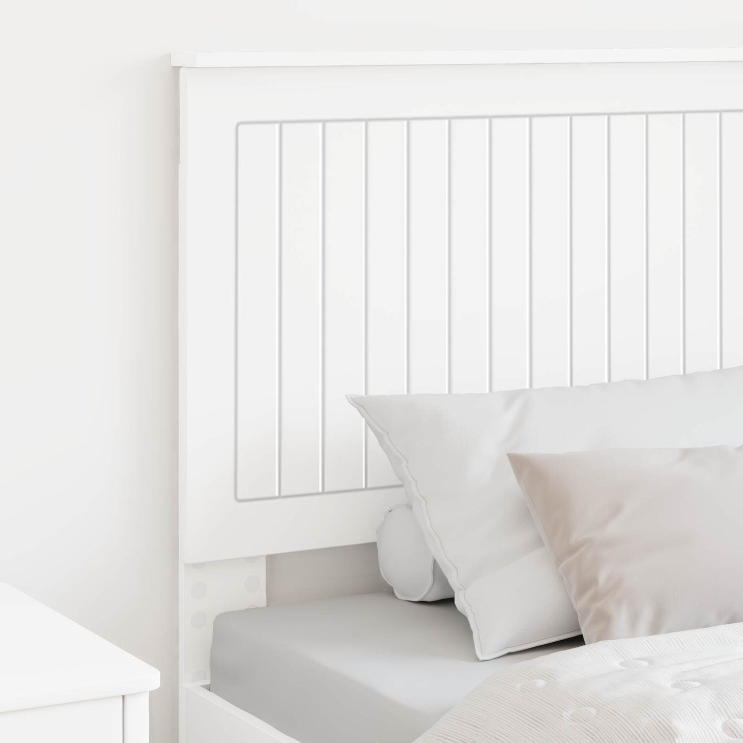 vidaXL Headboard with Headboard White 90 cm Engineered wood