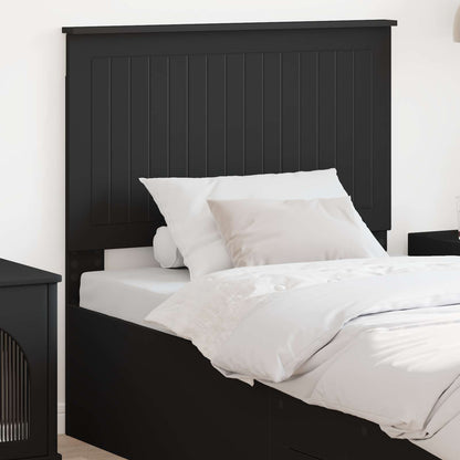 vidaXL Headboard Black Engineered wood