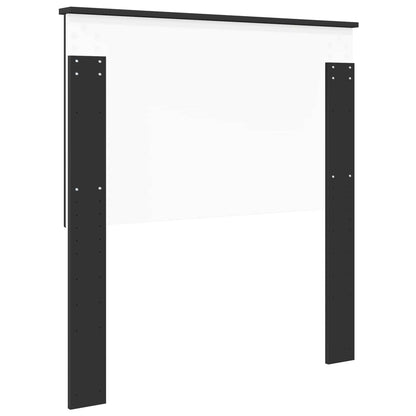 vidaXL Headboard with Headboard Black Oak 90 cm Engineered wood