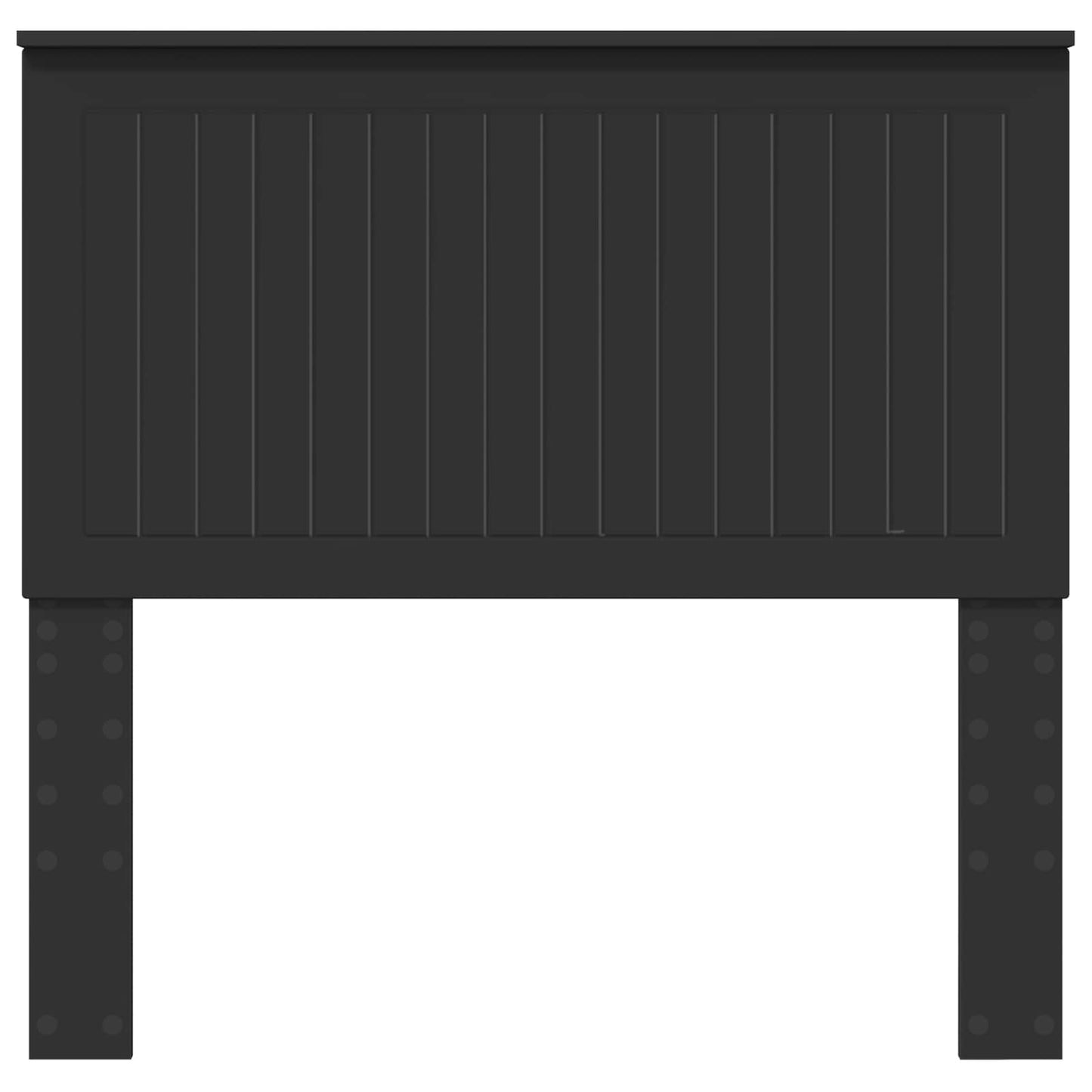 vidaXL Headboard with Headboard Black Oak 90 cm Engineered wood
