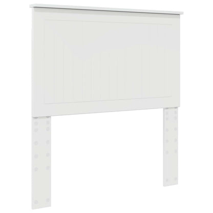 vidaXL Headboard with Headboard Gloss White 90 cm Engineered wood