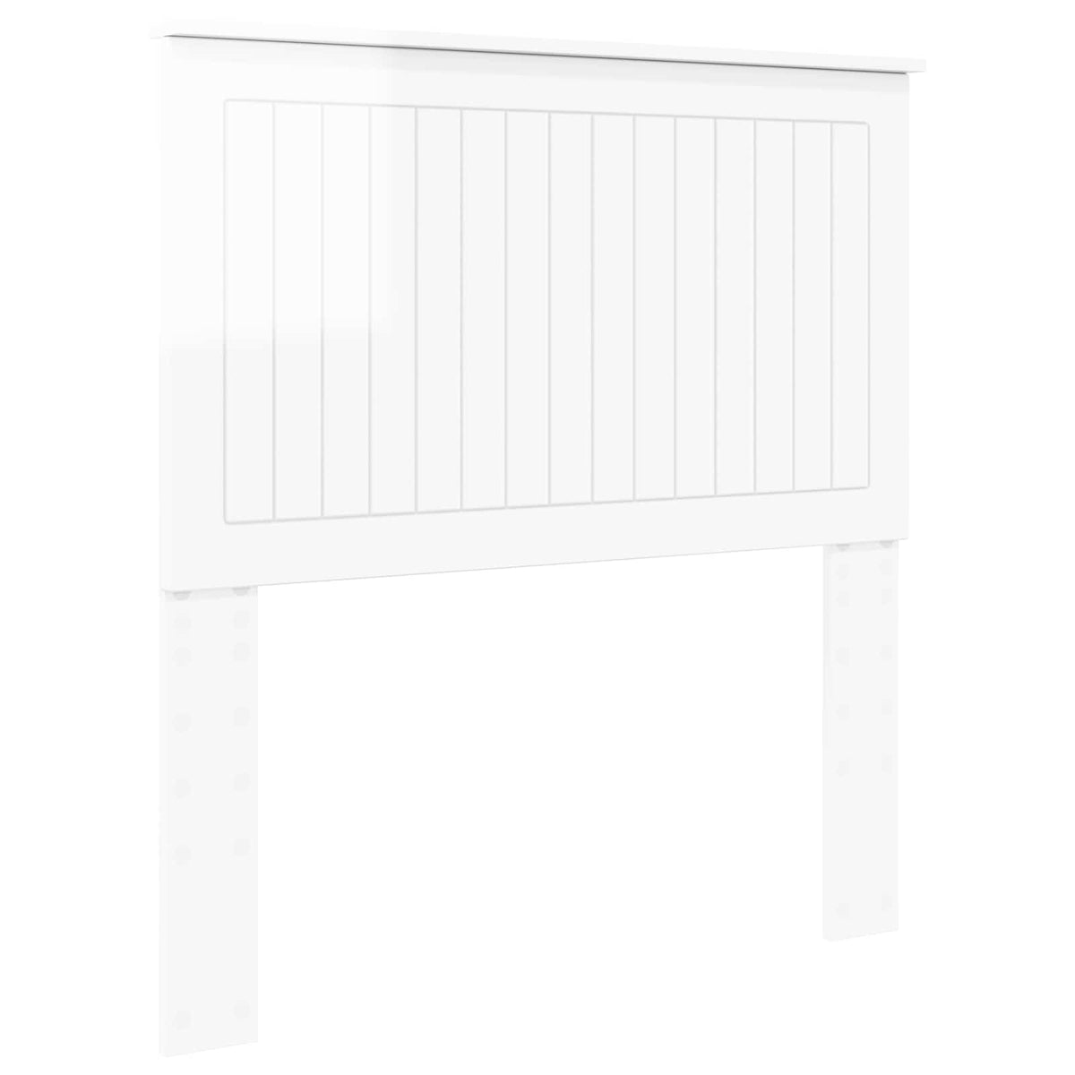 vidaXL Headboard Gloss White Engineered wood