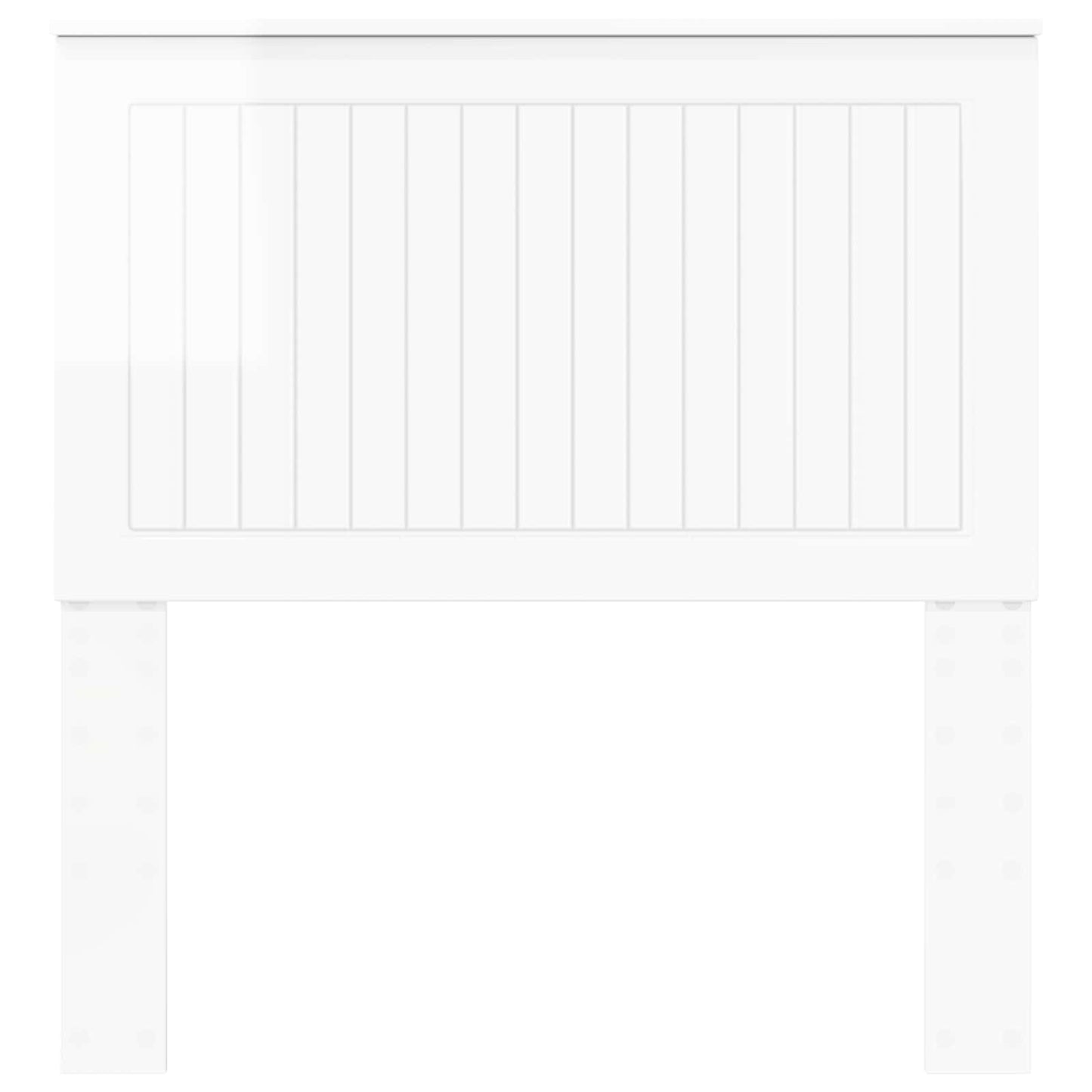 vidaXL Headboard with Headboard Gloss White 90 cm Engineered wood