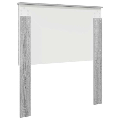 vidaXL Headboard with Headboard Grey Sonoma 90 cm Engineered wood