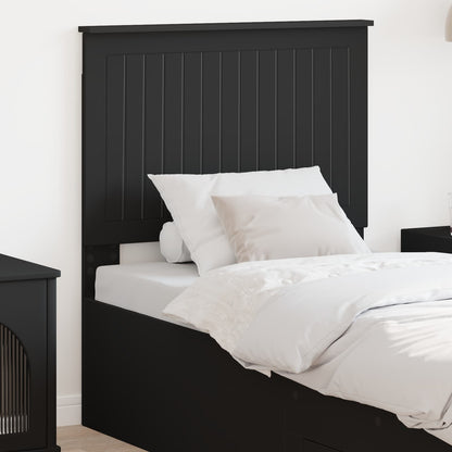 vidaXL Headboard Black Engineered wood