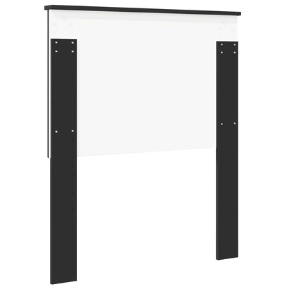 vidaXL Headboard with Headboard Black Oak 80 cm Engineered wood