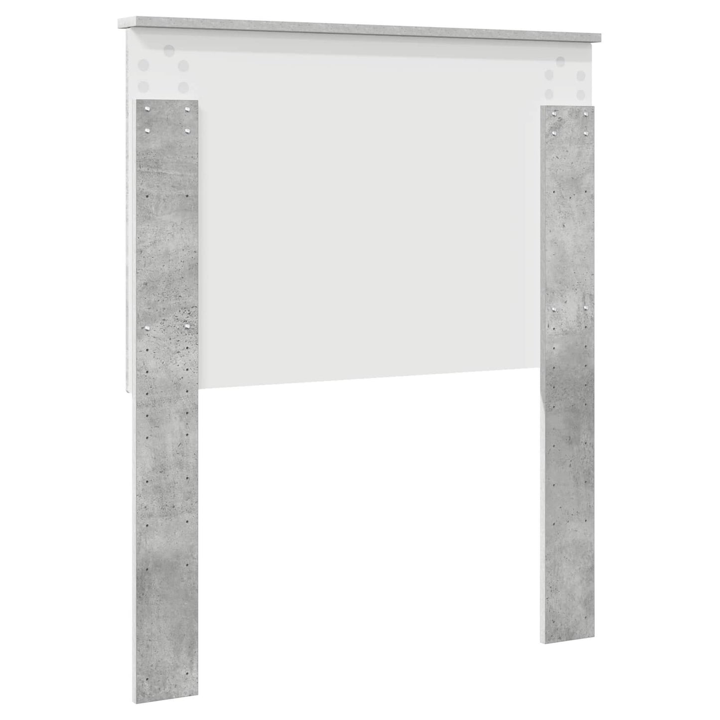 vidaXL Headboard with Headboard Concrete Grey 80 cm Engineered wood