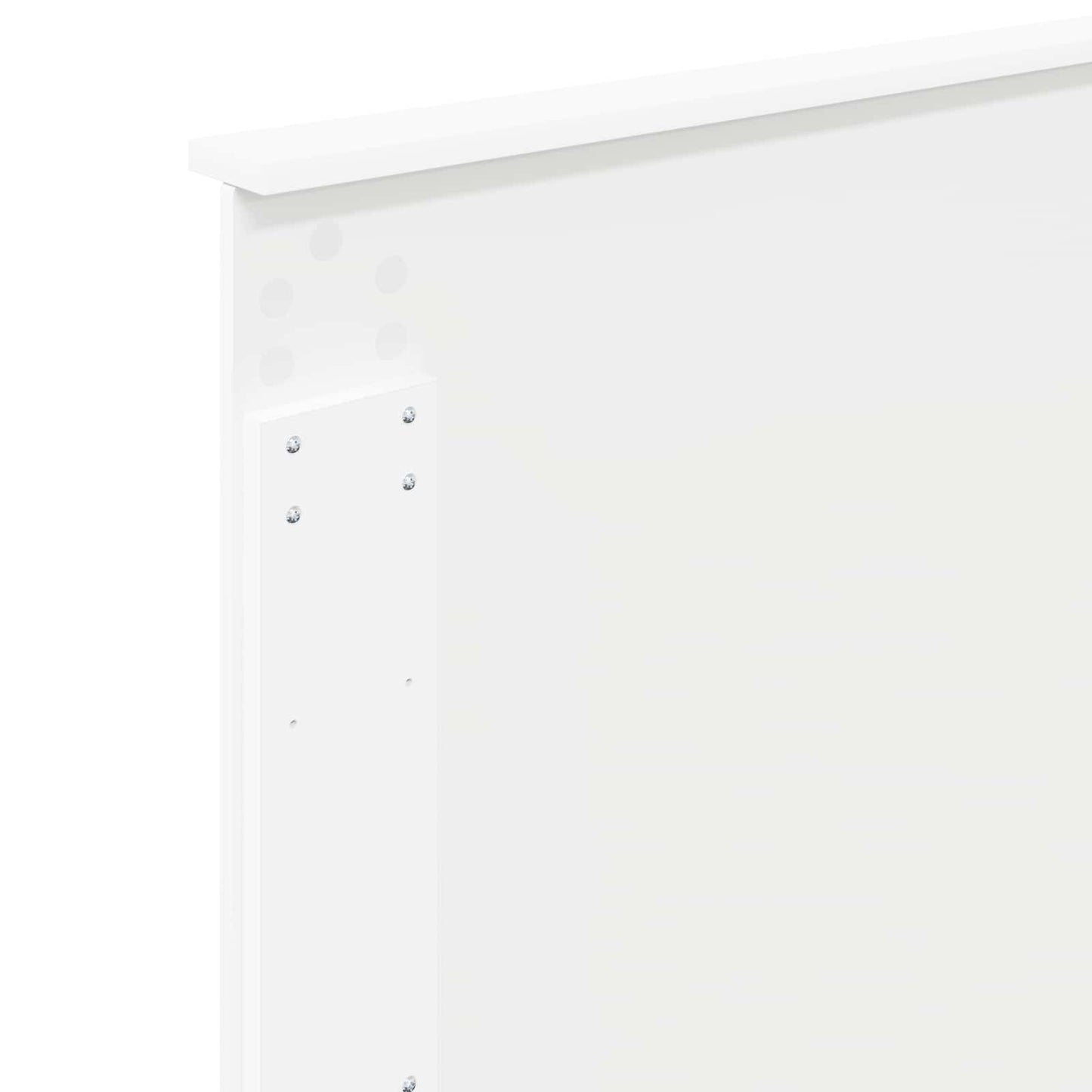 vidaXL Headboard with Headboard Gloss White 80 cm Engineered wood