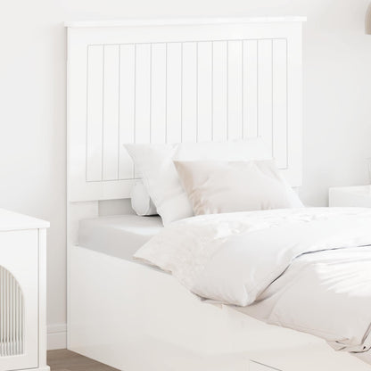 vidaXL Headboard with Headboard Gloss White 80 cm Engineered wood
