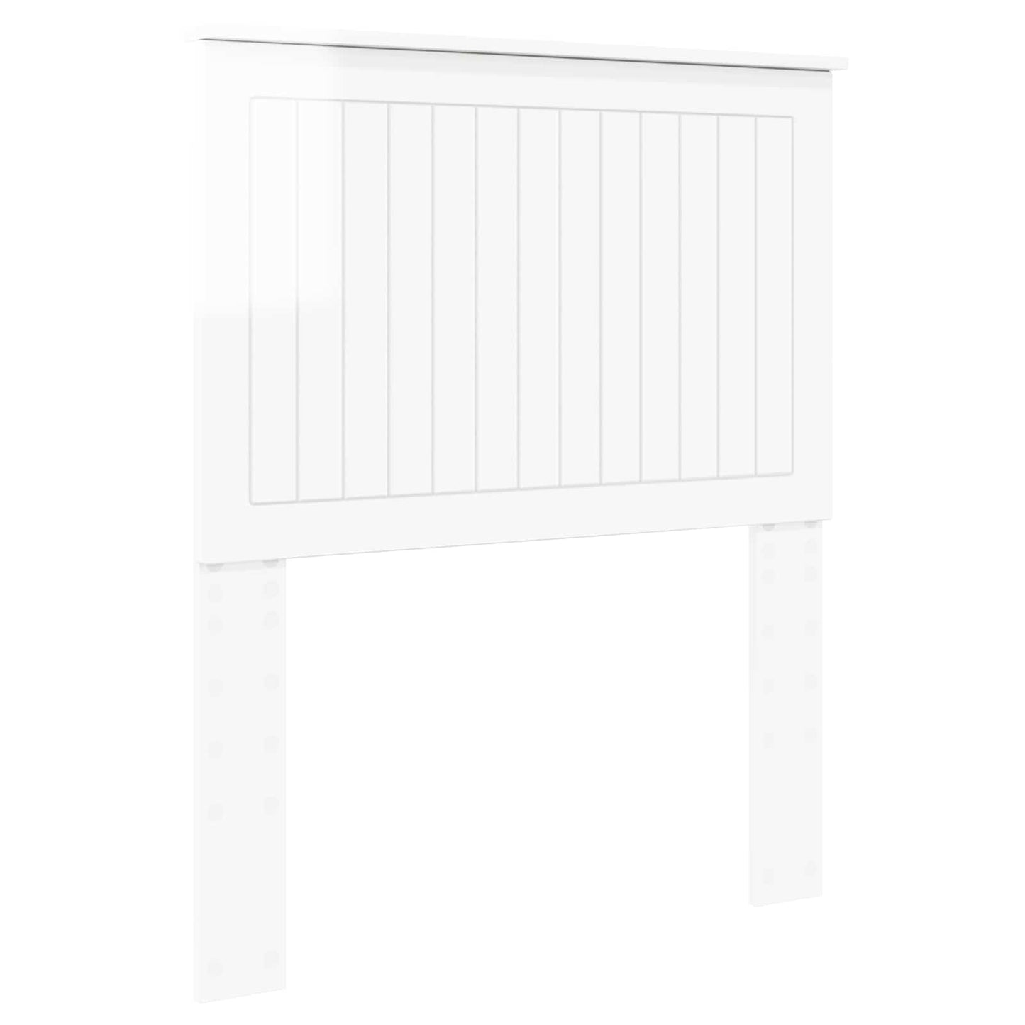 vidaXL Headboard with Headboard Gloss White 80 cm Engineered wood