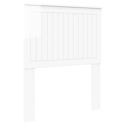 vidaXL Headboard with Headboard Gloss White 80 cm Engineered wood