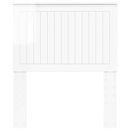 vidaXL Headboard with Headboard Gloss White 80 cm Engineered wood