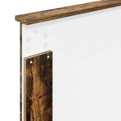 vidaXL Headboard with Headboard Smoked Oak 80 cm Engineered wood