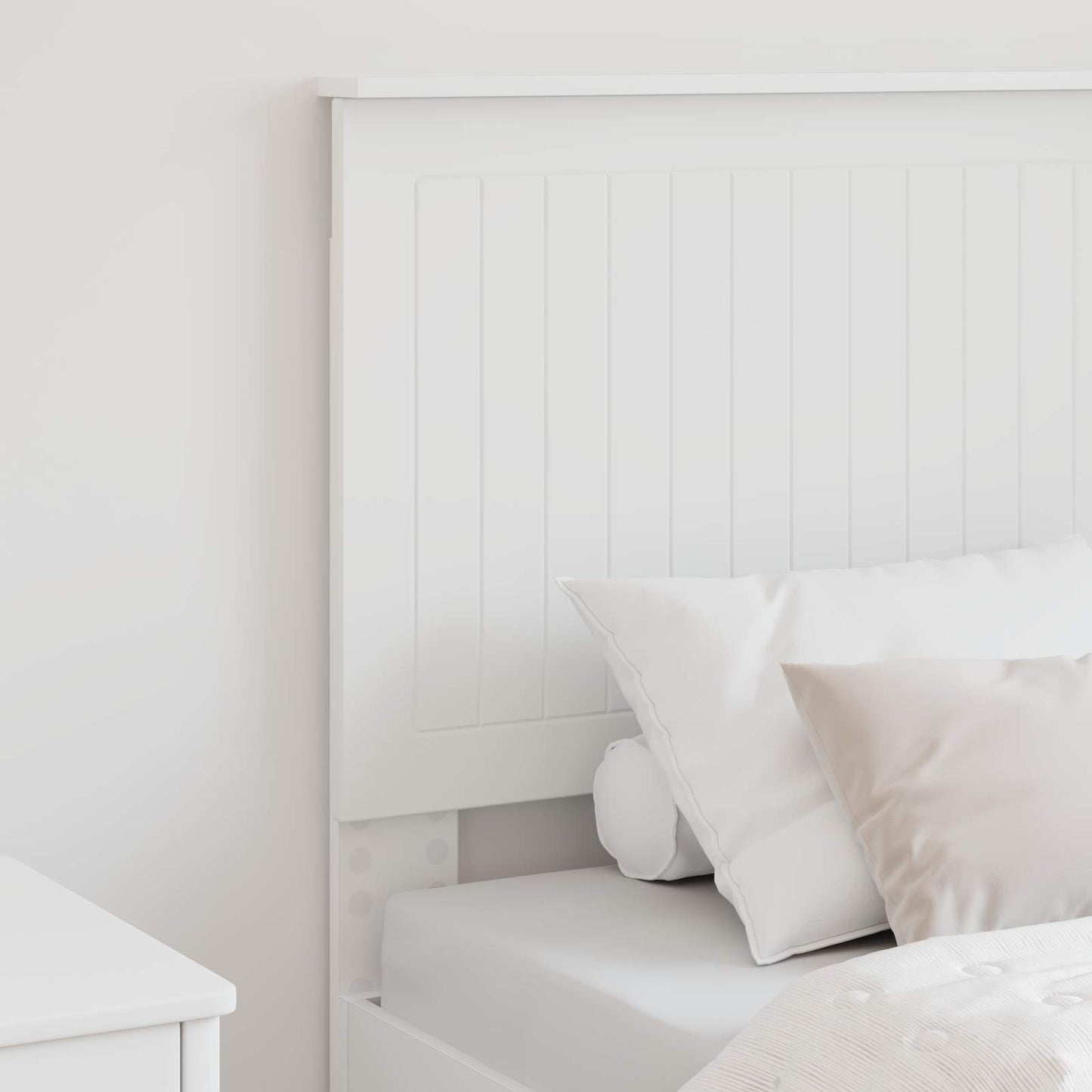 vidaXL Headboard with Headboard White 75 cm Engineered wood