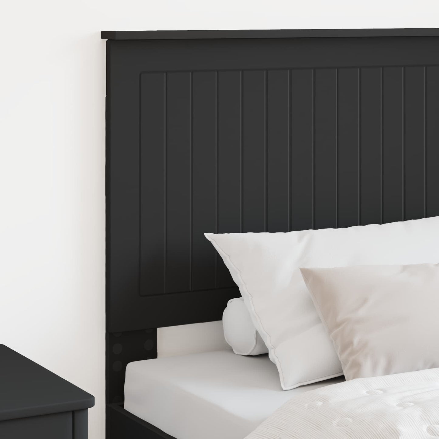 vidaXL Headboard with Headboard Black Oak 75 cm Engineered wood