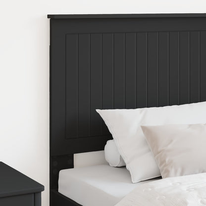 vidaXL Headboard with Headboard Black Oak 75 cm Engineered wood