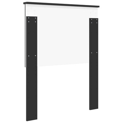 vidaXL Headboard with Headboard Black Oak 75 cm Engineered wood