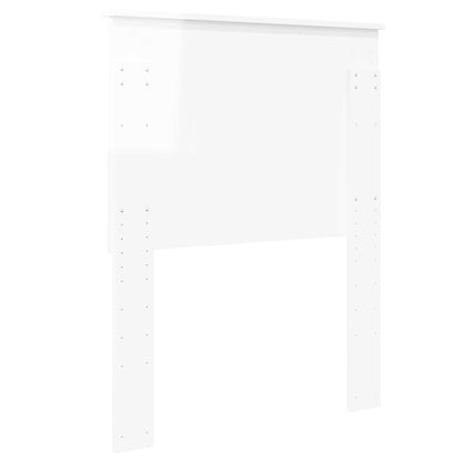 vidaXL Headboard Gloss White Engineered wood