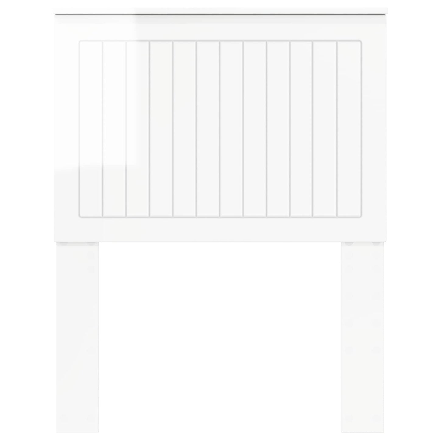 vidaXL Headboard with Headboard Gloss White 75 cm Engineered wood