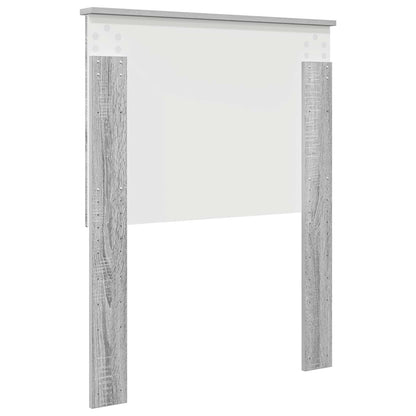 vidaXL Headboard with Headboard Grey Sonoma 75 cm Engineered wood
