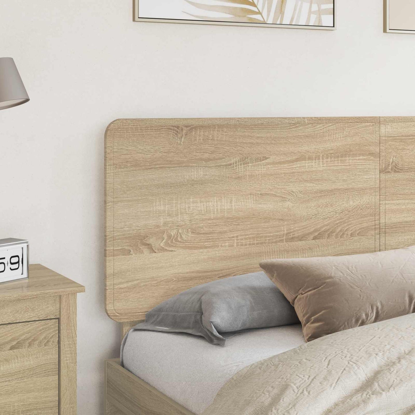 vidaXL Headboard Sonoma Oak Engineered wood