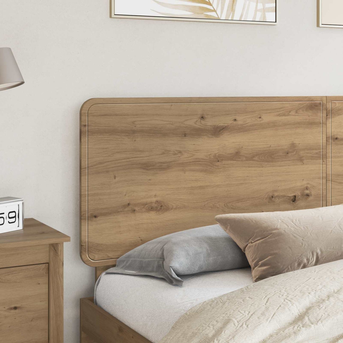 vidaXL Headboard Artisan Oak Engineered wood