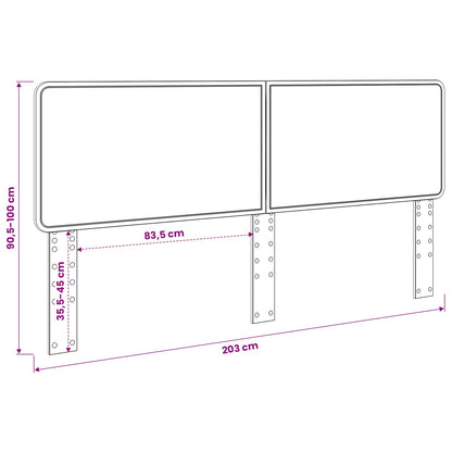 vidaXL Headboard Artisan Oak Engineered wood