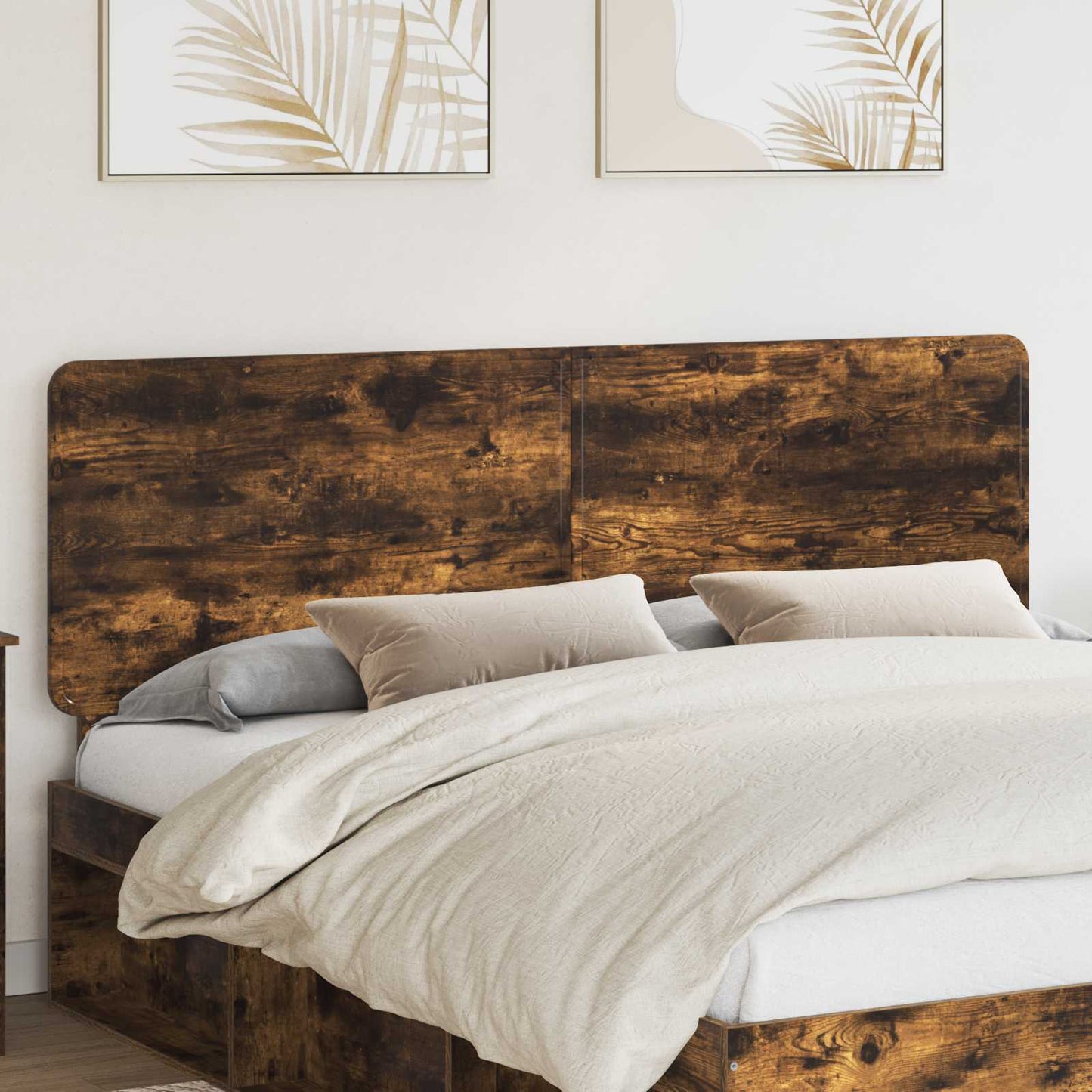 vidaXL Headboard Smoked Oak Engineered wood