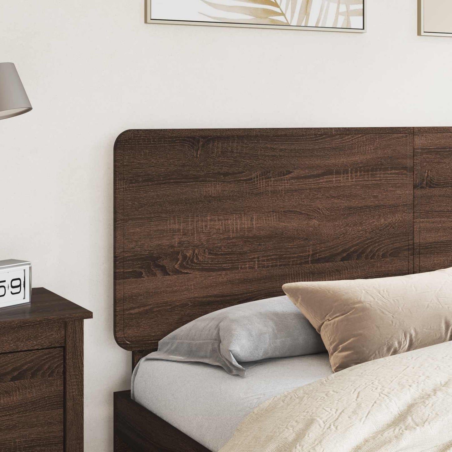 vidaXL Headboard Brown Oak Engineered wood