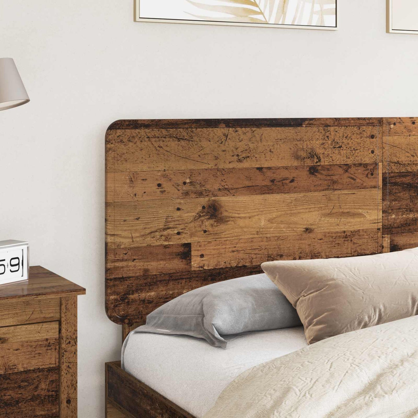 vidaXL Headboard Old Wood Engineered wood