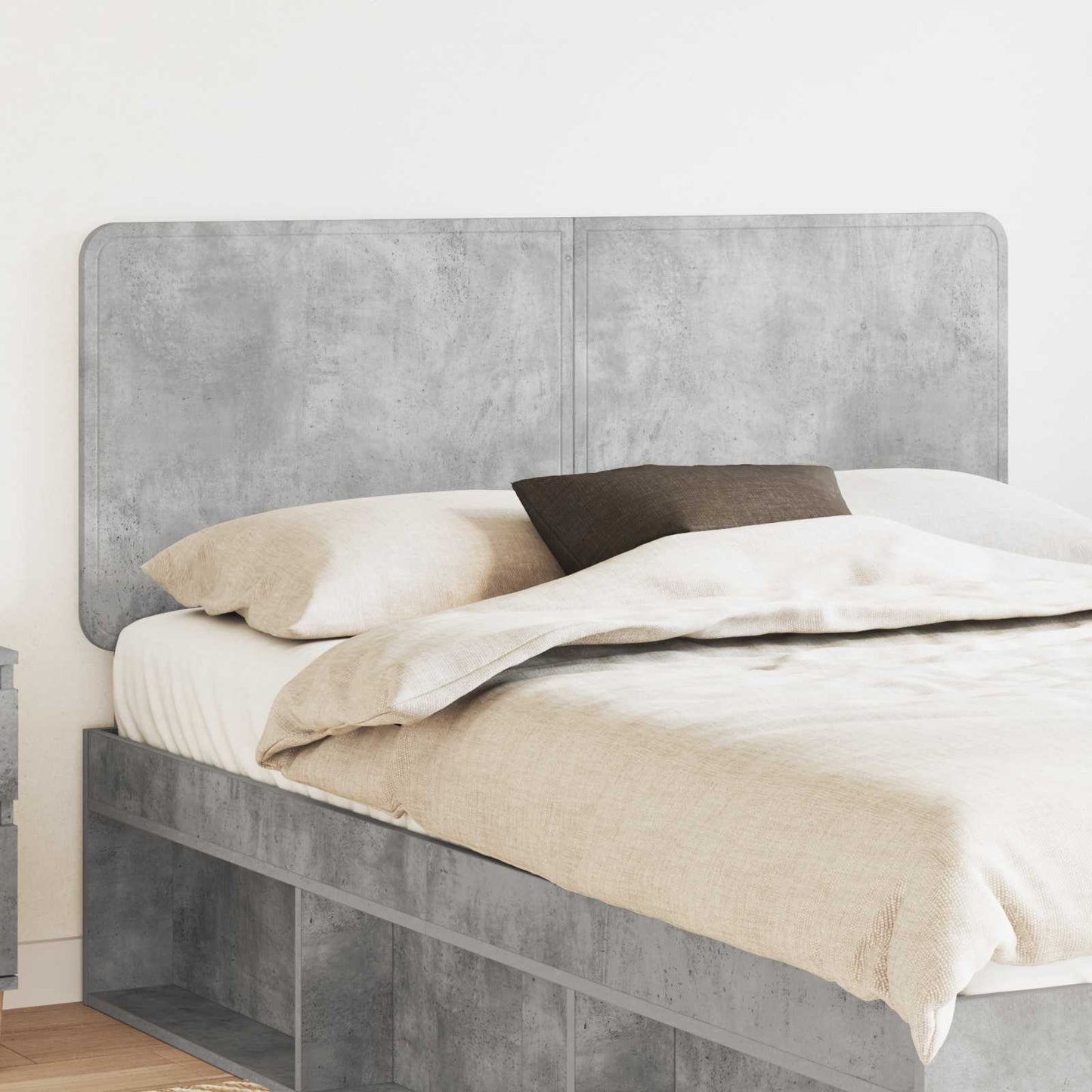 vidaXL Headboard Concrete Grey Engineered wood