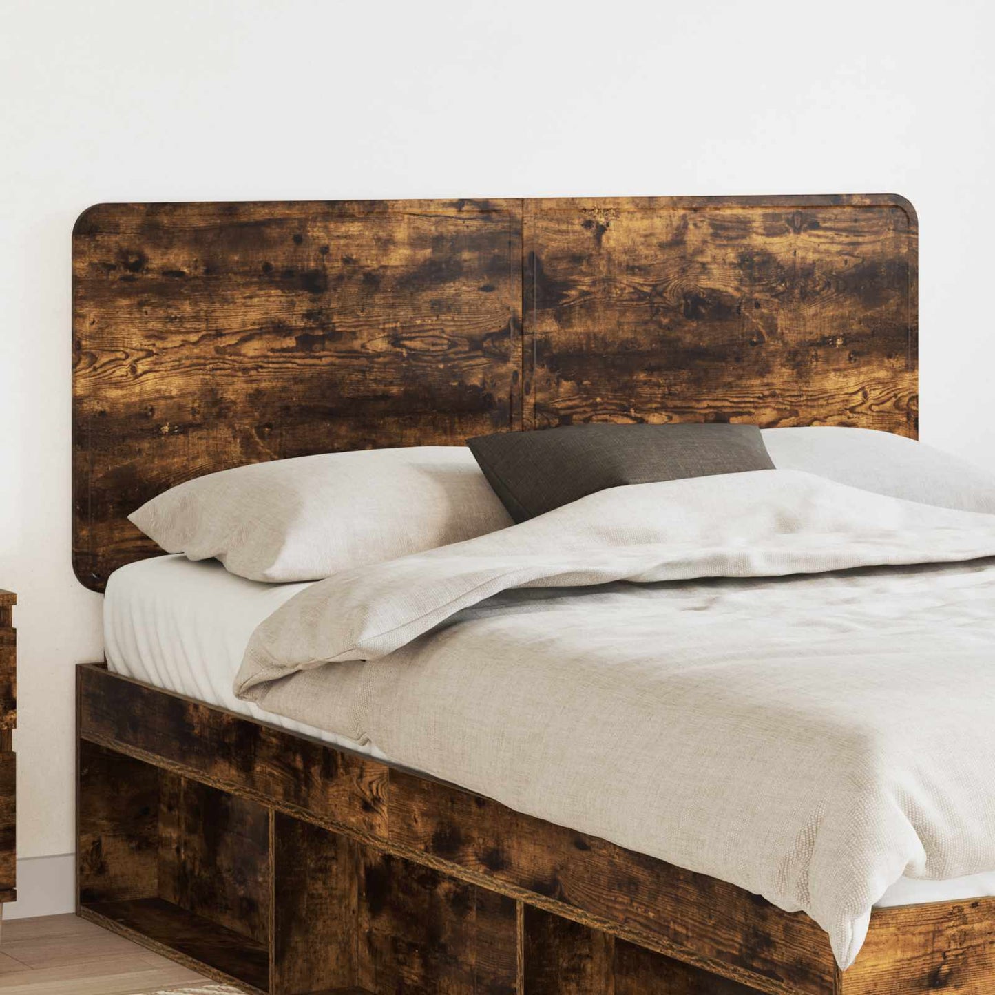 vidaXL Headboard Smoked Oak Engineered wood