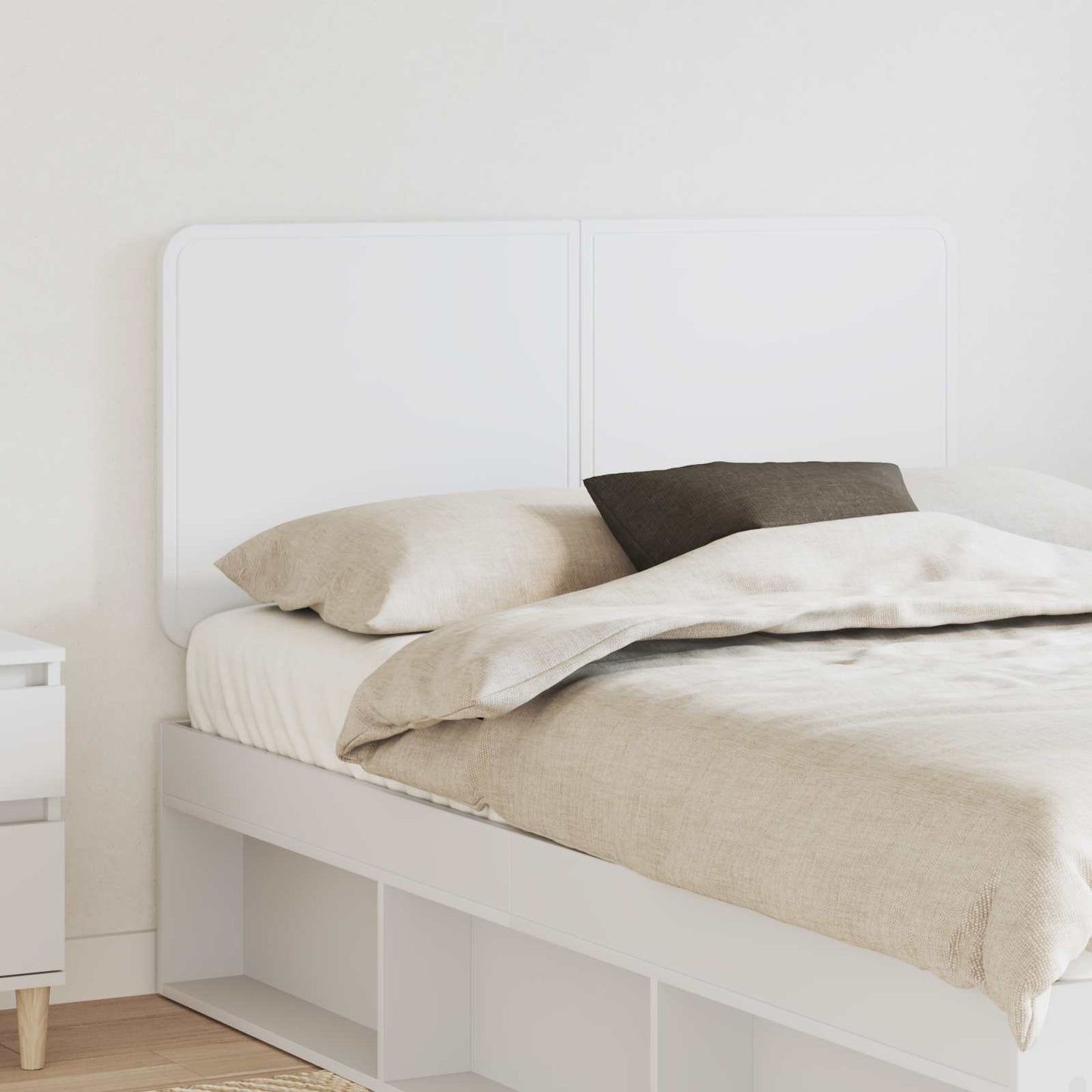 vidaXL Headboard White Engineered wood