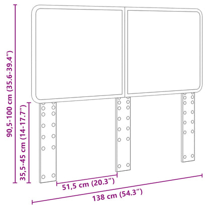 vidaXL Headboard Old Wood Engineered wood