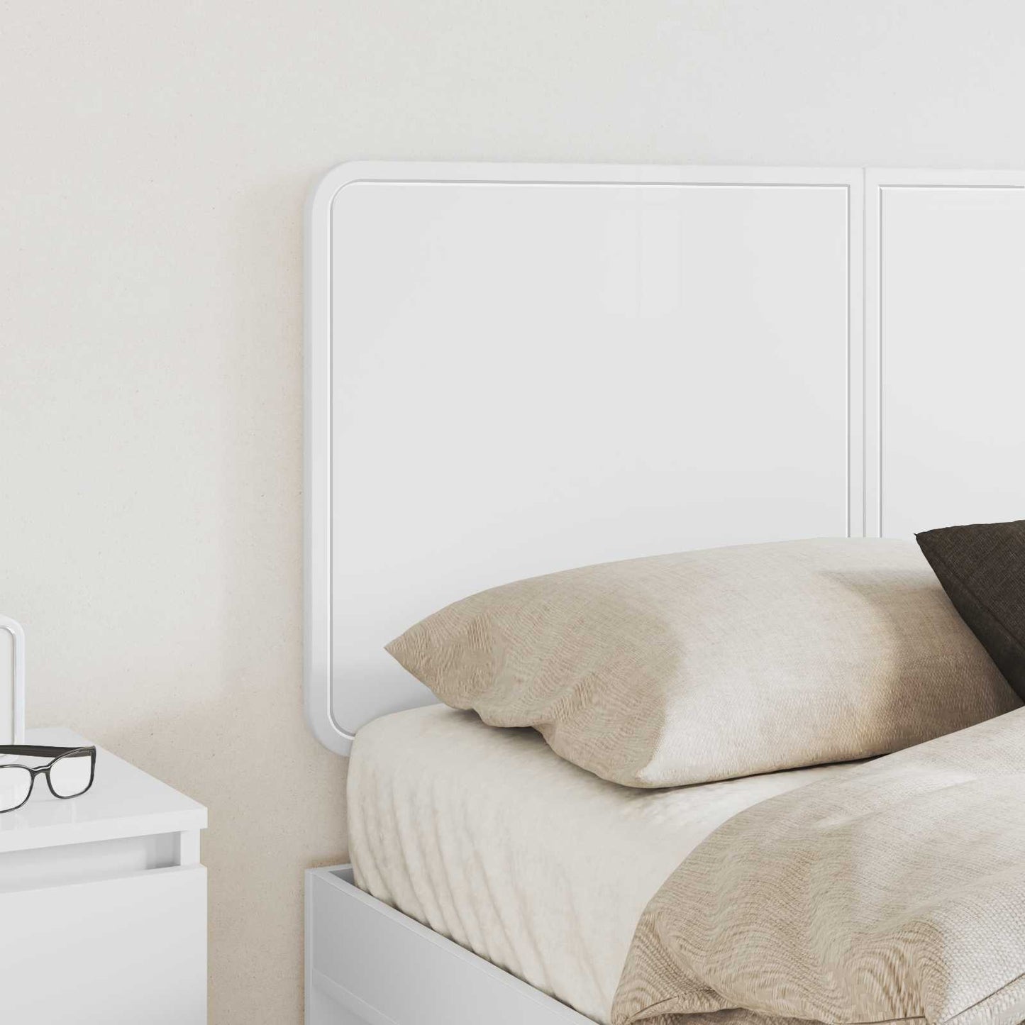 vidaXL Headboard White Engineered wood