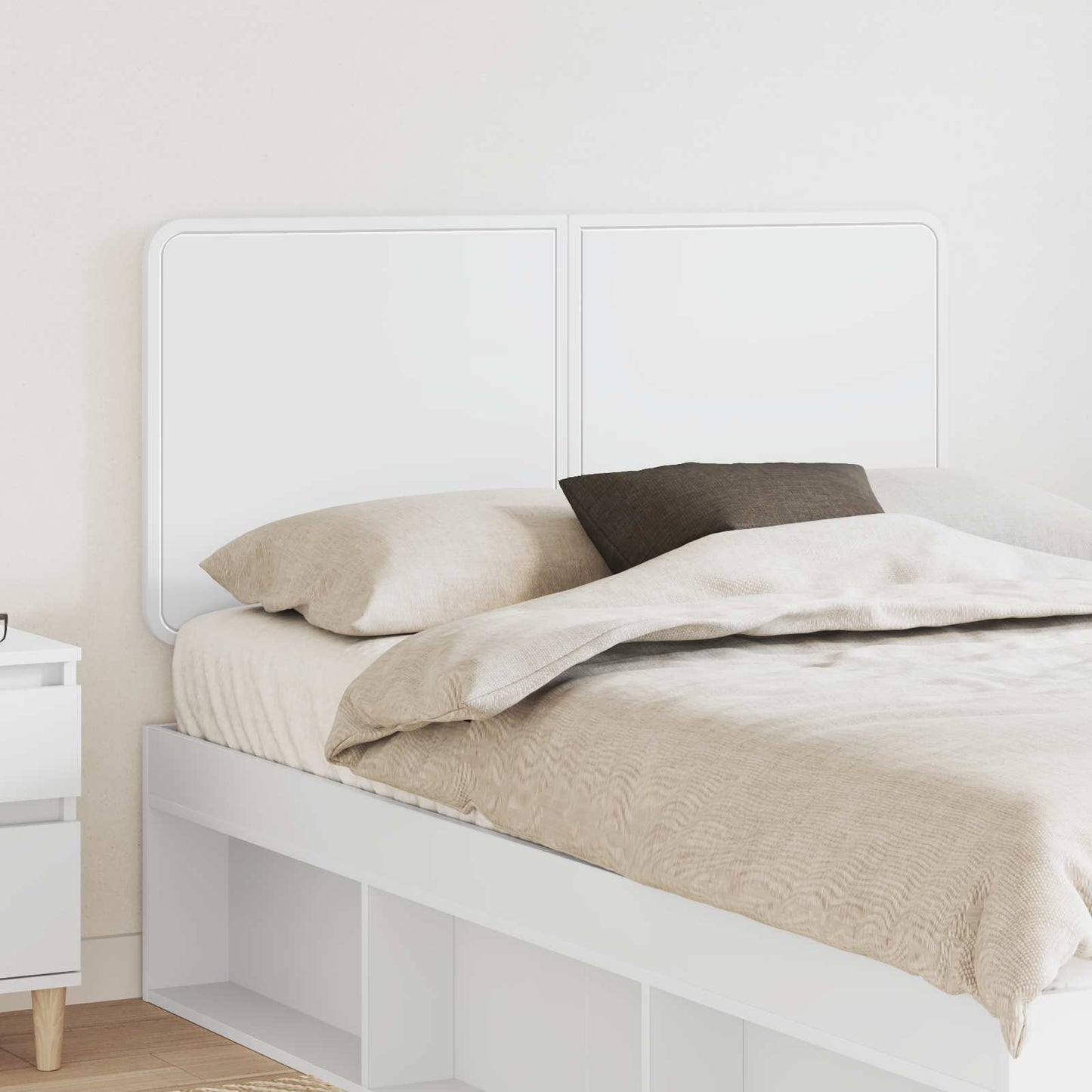 vidaXL Headboard White Engineered wood
