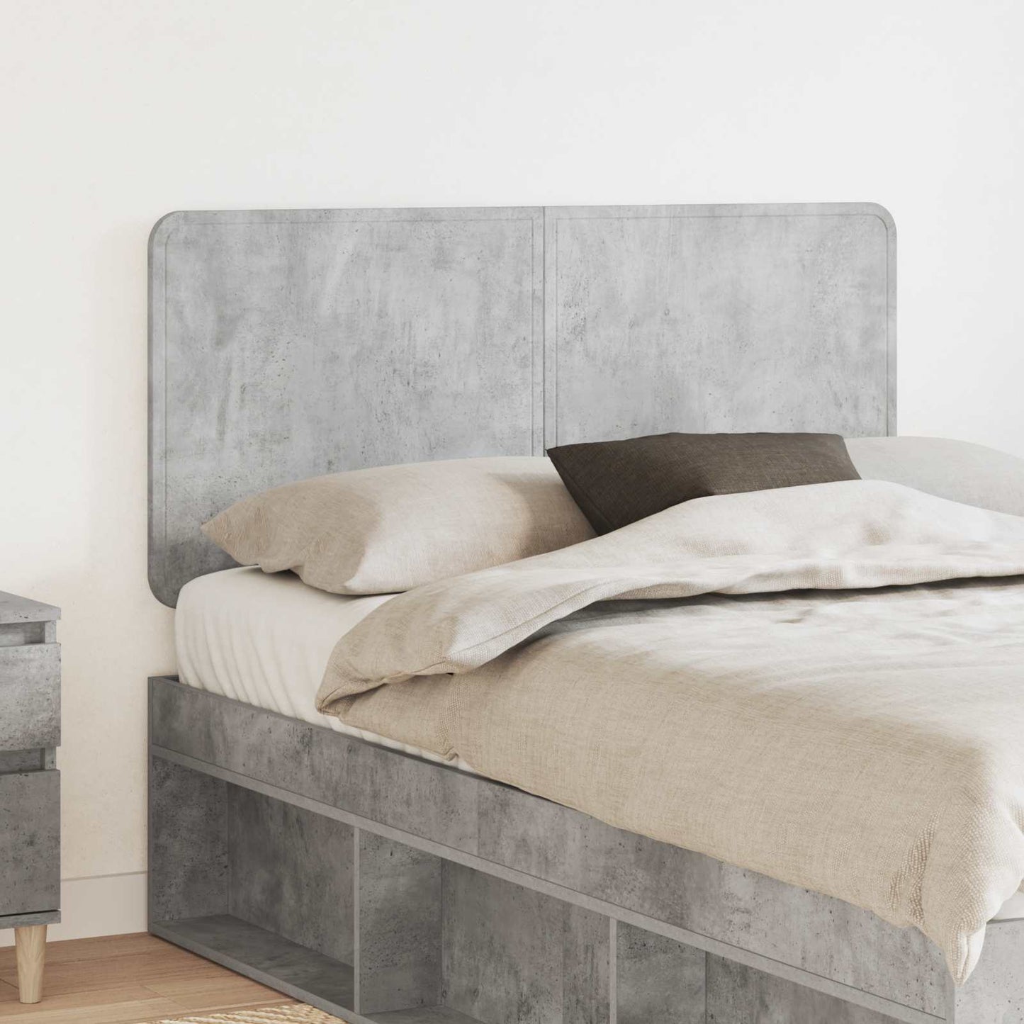 vidaXL Headboard Concrete Grey Engineered wood