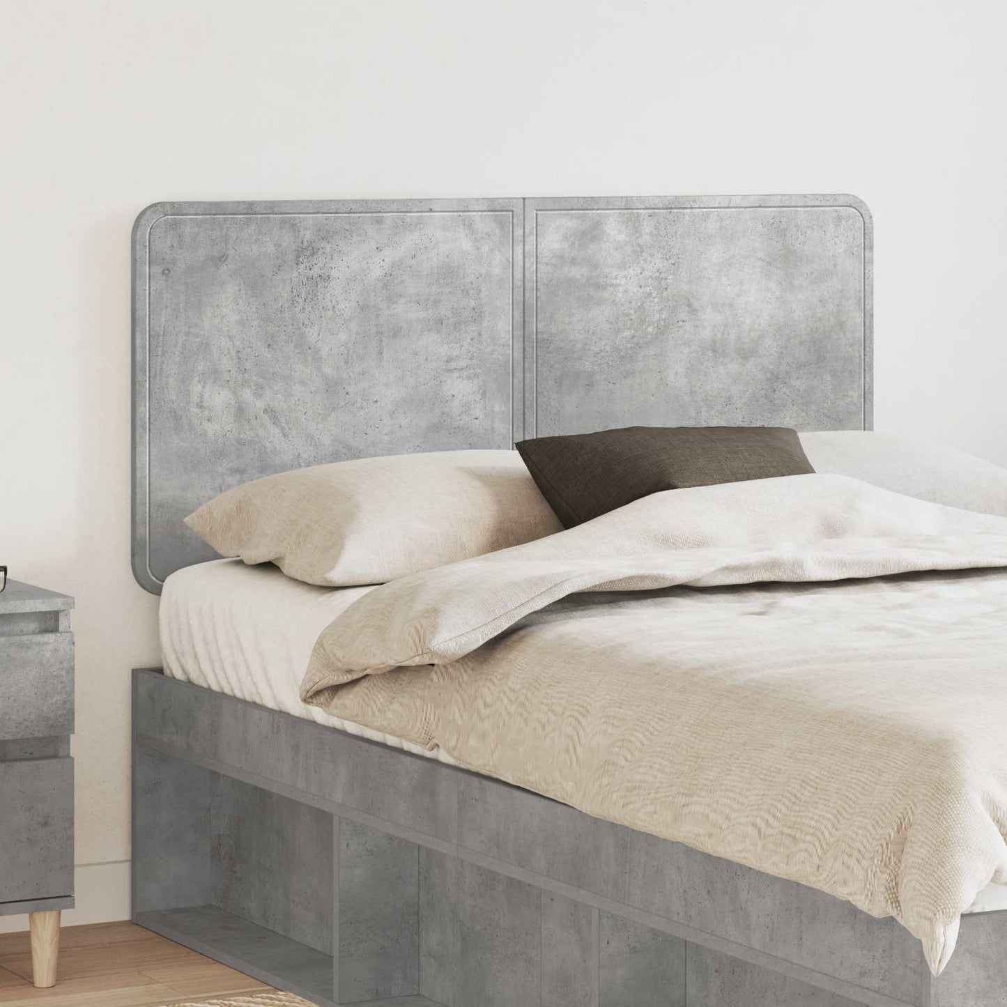 vidaXL Headboard Concrete Grey Engineered wood