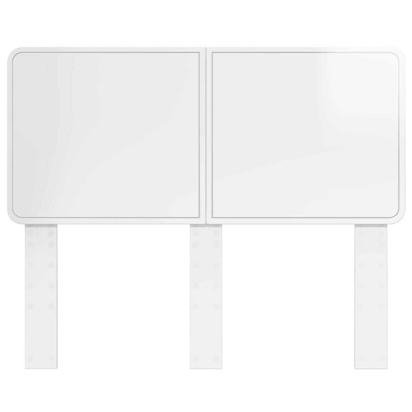vidaXL Headboard Gloss White Engineered wood