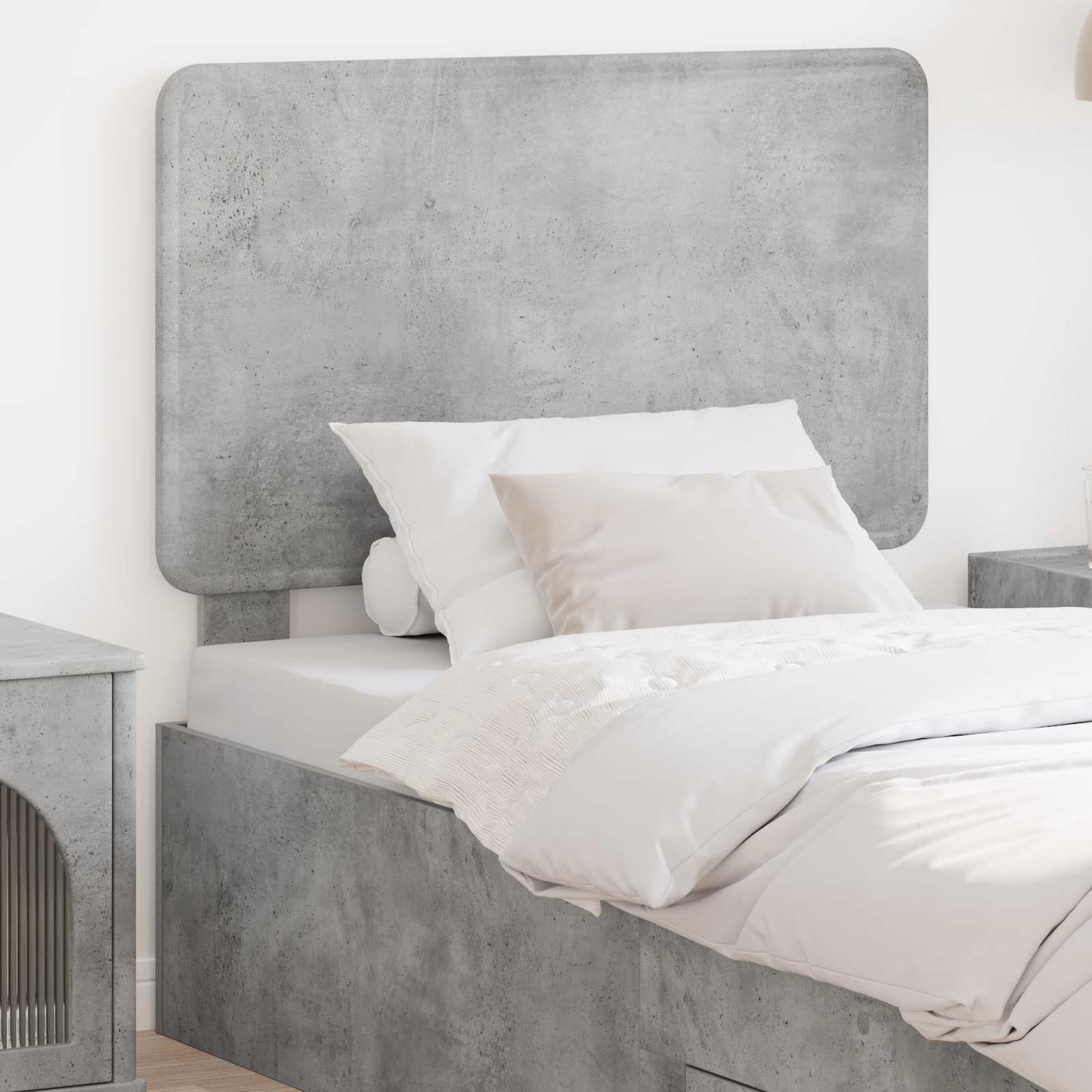 vidaXL Headboard Concrete Grey Engineered wood