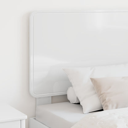 vidaXL Headboard Gloss White Engineered wood