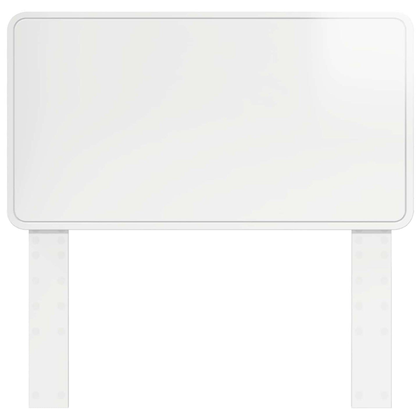 vidaXL Headboard Gloss White Engineered wood